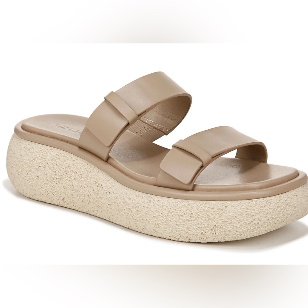 Vince Beige Platform Sandals